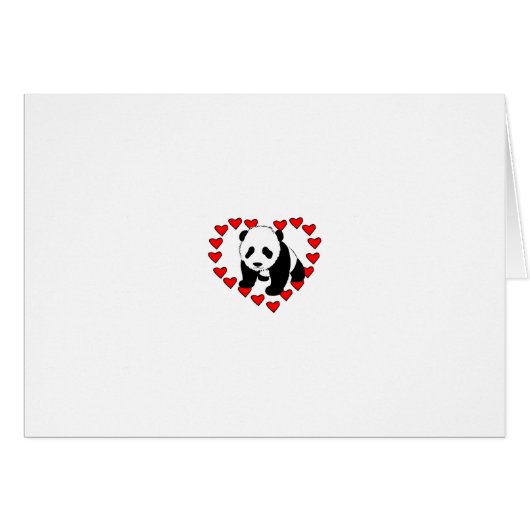 Panda Bear Love Cards (Front Horizontal)