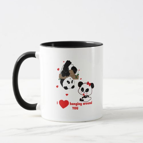 Panda Bear Love Couple _ Man to Woman Gift Idea Mug