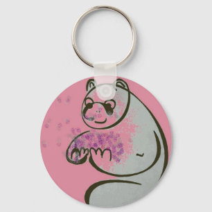 Panda Bear Love Keychain