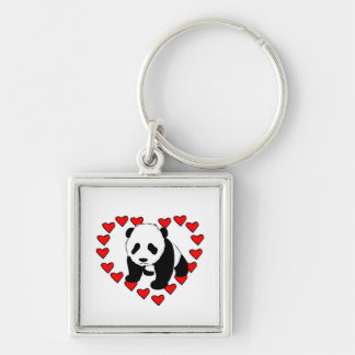 Panda Bear Love Keychain