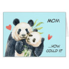 Panda Bear Love Mom Mother's Day Card