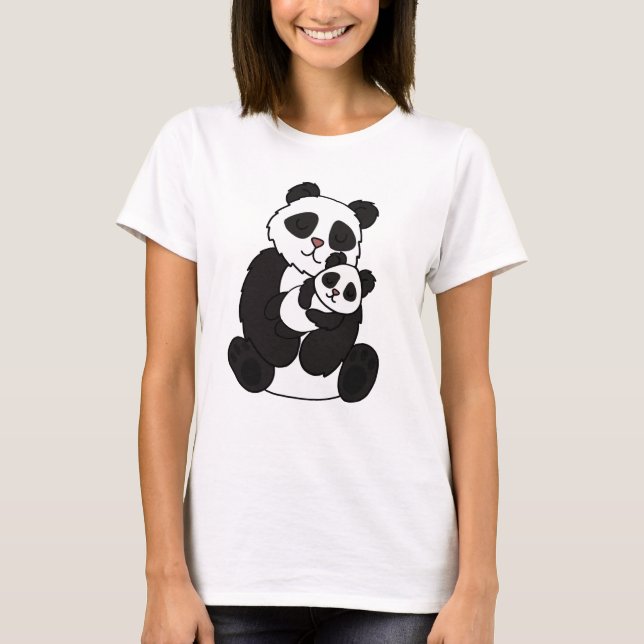 Panda Bear Love Moms Pandas Mothers Day T-Shirt (Front)