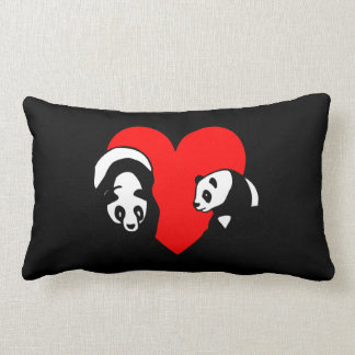 Panda Bear Lumbar Pillow