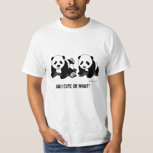 Panda Bear Mens Value T_Shirt