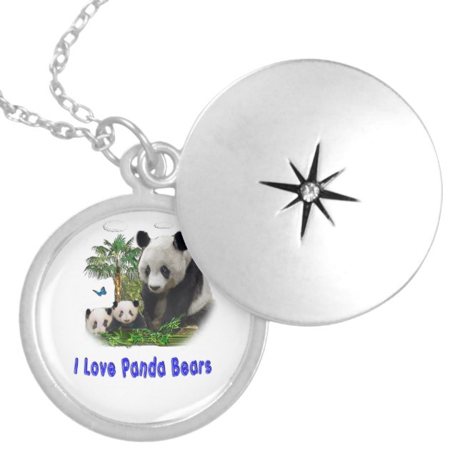 Panda Bear merchandise Locket Necklace (Front)