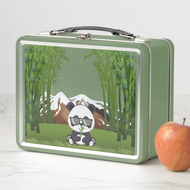 Panda Bear Metal Lunch Box (In Situ)