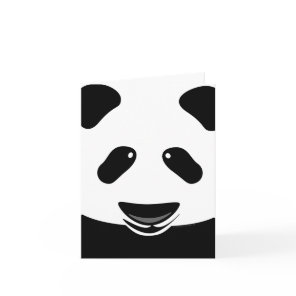 Panda Bear Modern Thank You Custom Card