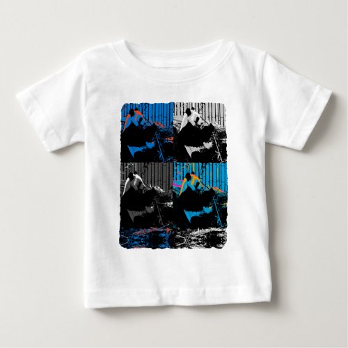 Panda Bear Multi_panel Modern Art Design Baby T_Shirt