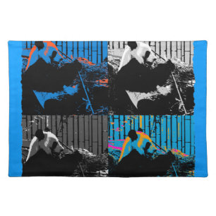 Panda Bear Multi-panel Modern Art Design Cloth Placemat