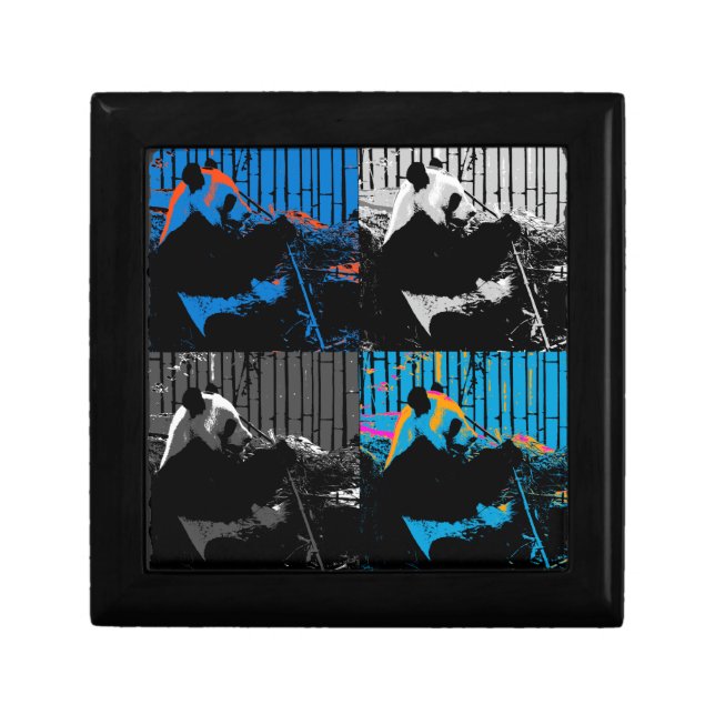 Panda Bear Multi-panel Modern Art Design Gift Box (Front)