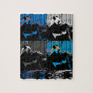 Panda Bear Multi-panel Modern Art Design Jigsaw Puzzle