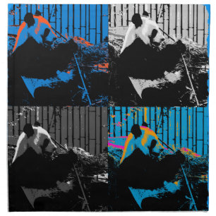 Panda Bear Multi-panel Modern Art Design Napkin