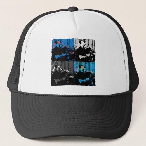 Panda Bear Multi_panel Modern Art Design Trucker Hat