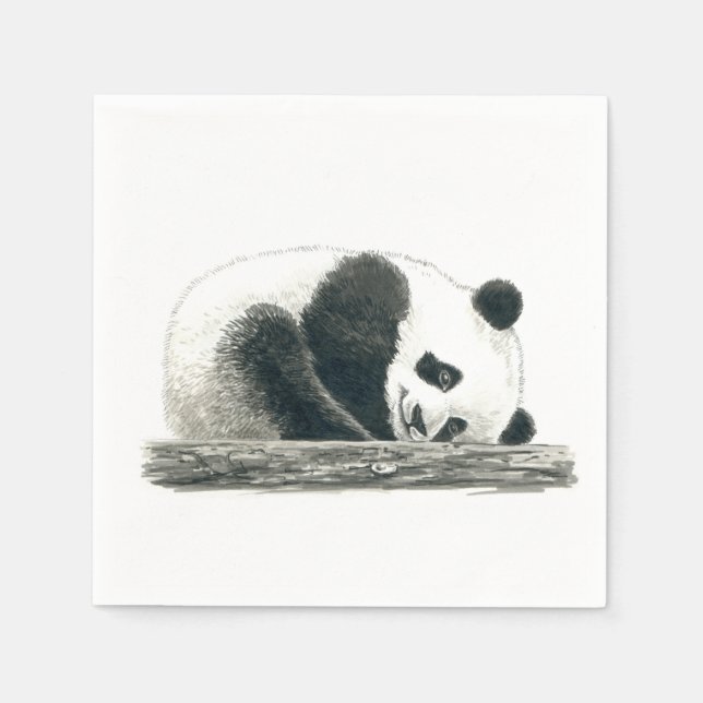 Panda bear napkins (Front)