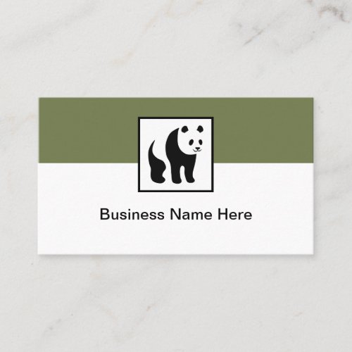 Panda Bear Nature Chinese Theme Business Card