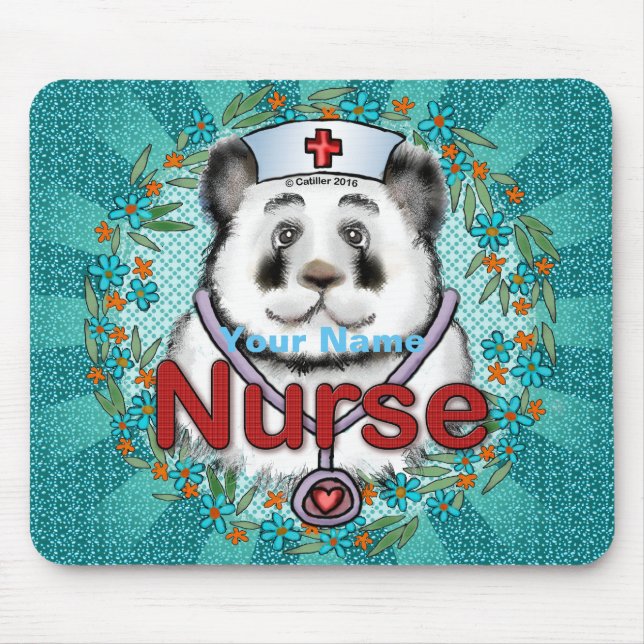 Panda bear nurse  mouse pad (Front)