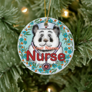Panda Bear Nurse  ornament