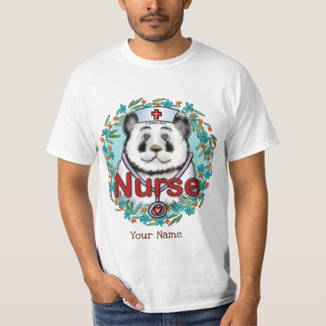 Panda bear nurse  T-Shirt (Front)
