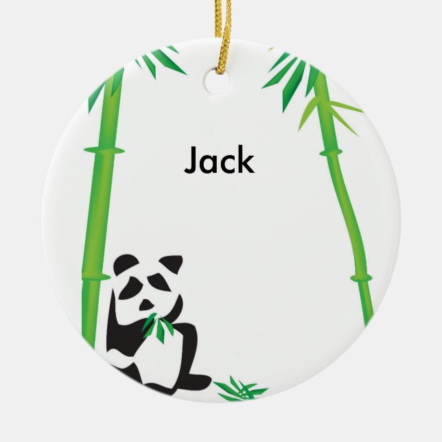 Panda Bear ornament! Ceramic Ornament (Front)