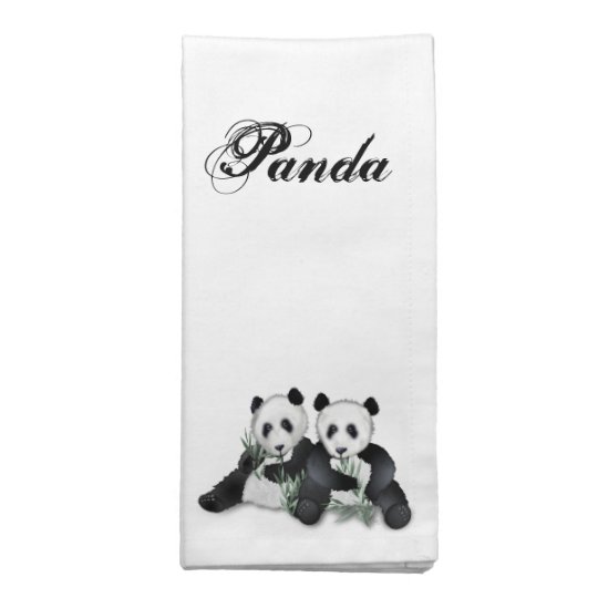 Panda Bear Pair Napkins