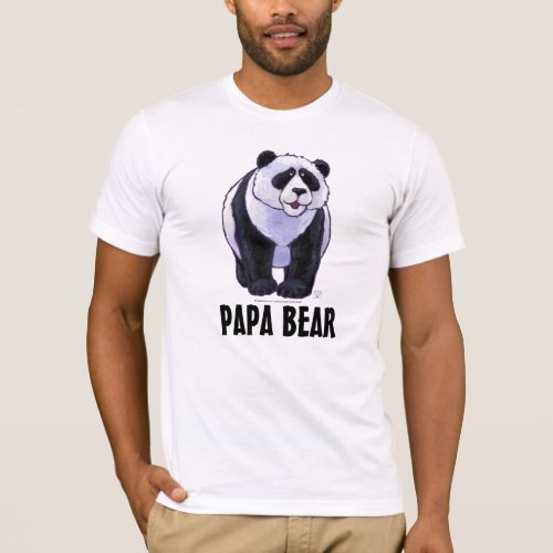 Panda Bear Papa Bear Mens Light T_Shirt