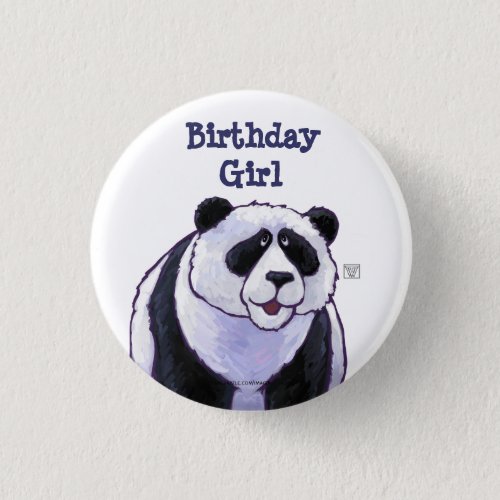 Panda Bear Party Center Button