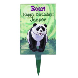 Panda Bear Party Center Cake Topper