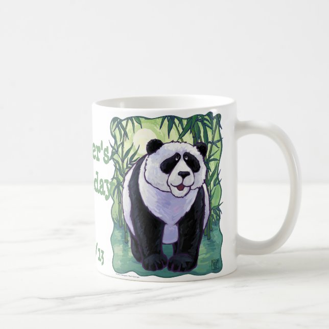 Panda Bear Party Center Coffee Mug (Right)