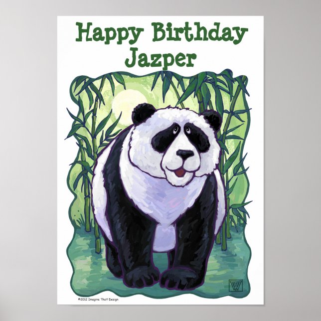 Panda Bear Party Center Poster (Front)