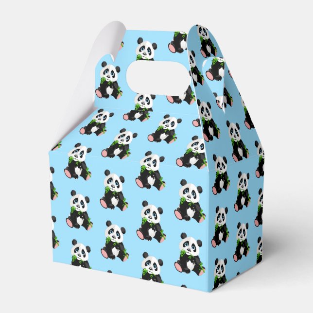 Panda Bear Party Favor Box (Front Side)