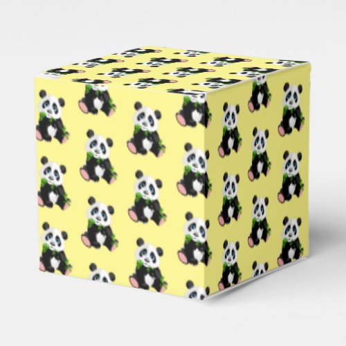 Panda Bear Party Favor Box