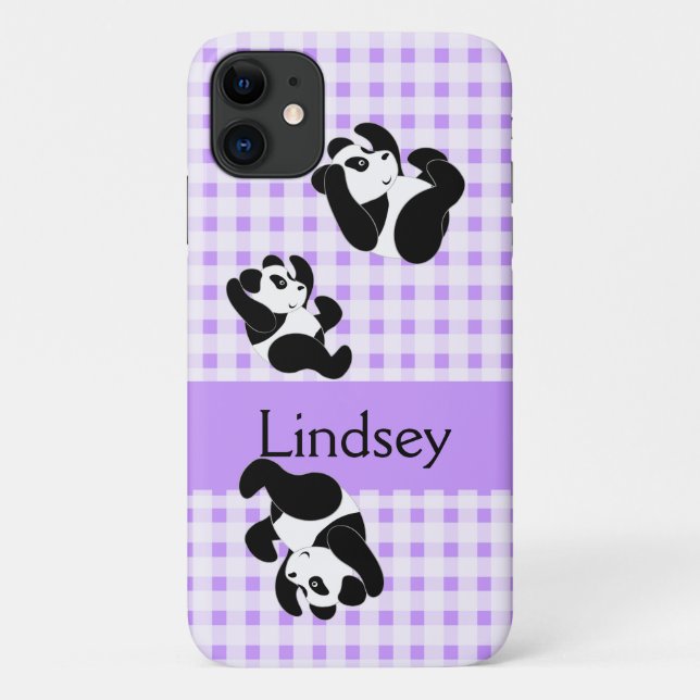 Panda Bear Pattern Case-Mate iPhone Case (Back)