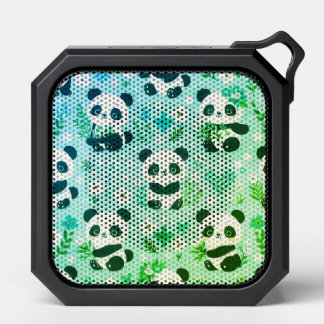 Panda Bear Pattern Green Print Bluetooth Speaker