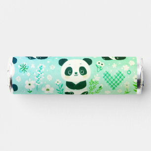 Panda Bear Pattern Green Print Breath Savers® Mints