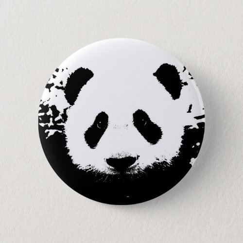 Panda Bear Pinback Button
