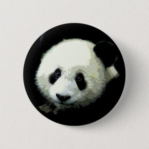 Panda Bear Pinback Button