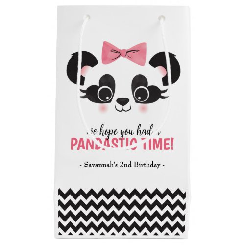 Panda Bear Pink Girls Birthday Party Favor Bags