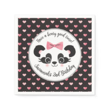 Panda Bear Pink Girls Birthday Party