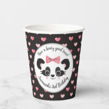 Panda Bear Pink Girls Birthday Party