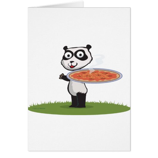 Panda Bear Pizza Cards (Front)