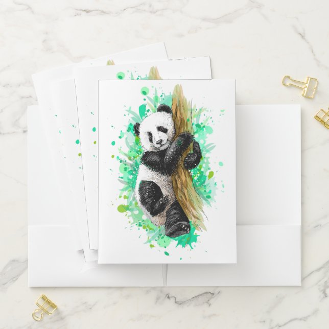 Panda Bear Pocket Folder (In Situ)