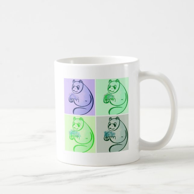 Panda Bear Pop Art Coffee Mug (Right)