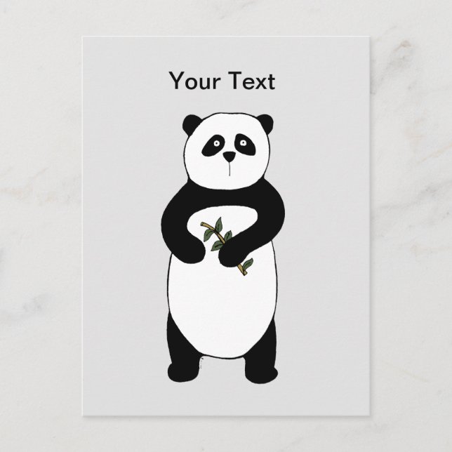 Panda Bear Post Card (Front)