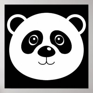 Panda Bear Poster Sign