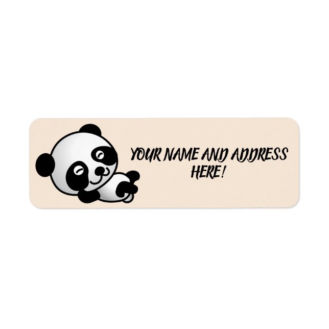 PANDA BEAR Return Address Labels (Front)