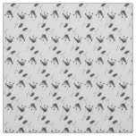 Panda Bear Sketch Pattern Fabric