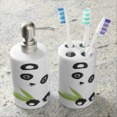 Panda Bear Soap Dispenser & Toothbrush Holder (Front)