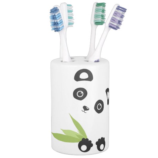Panda Bear Soap Dispenser & Toothbrush Holder (In Situ)