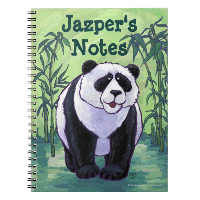 Panda Bear Stationery Notebook (Front)