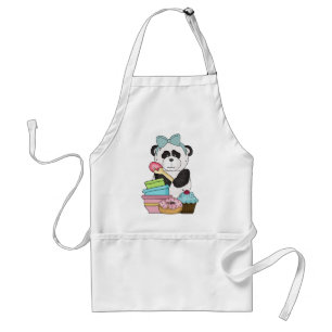 Panda Bear Sweet Treats Adult Apron